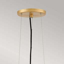 Quintiesse Nula lampa wisząca 1x100 W biała-złota QN-NULA-1P