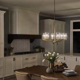 Quintiesse Nye lampa wisząca 6x40 W szczotkowany naturalny mosiądz QN-NYE6-BNB