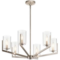 Quintiesse Nye lampa wisząca 6x40 W klasyczny pewter QN-NYE6-CLP