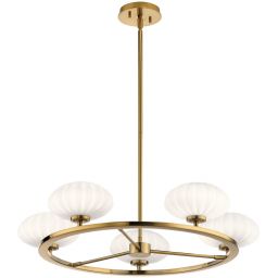 Quintiesse Pim lampa wisząca 5x W LED złota QN-PIM5-FXG