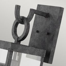 Quintiesse Porter kinkiet zewnętrzny 1x60 W postarzany cynk/przezroczysty QN-PORTER-L-DZ