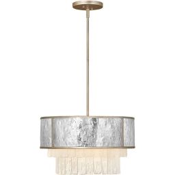 Quintiesse Reverie lampa wisząca 4x40 W szampańskie złoto/jasnoszary QN-REVERIE-4P-CPG