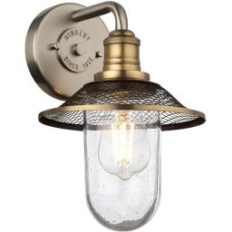 Quintiesse Rigby kinkiet 1x40 W stary mosiądz-przezroczysty-nikiel QN-RIGBY1-BATH-AN