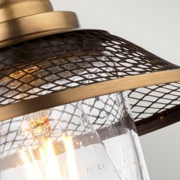 Quintiesse Rigby kinkiet 1x40 W stary mosiądz-przezroczysty-nikiel QN-RIGBY1-BATH-AN