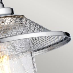 Quintiesse Rigby kinkiet 1x40 W polerowany chrom-przezroczysty QN-RIGBY1-BATH-PC