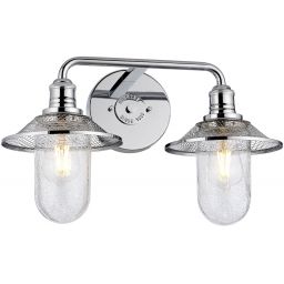 Quintiesse Rigby kinkiet 2x40 W polerowany chrom-przezroczysty QN-RIGBY2-BATH-PC