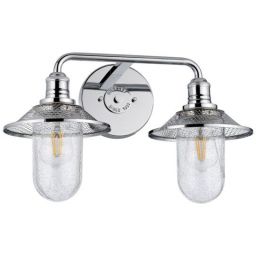 Quintiesse Rigby kinkiet 2x40 W polerowany chrom-przezroczysty QN-RIGBY2-BATH-PC