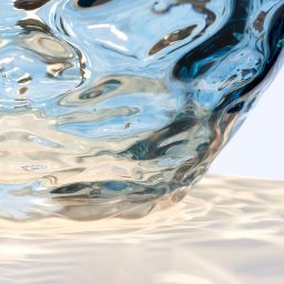 Quintiesse Samara lampa stołowa 1x60 W 1x7 W LED polerowany nikiel/ciemnoszary/jasnoniebieski QN-SAMARA-TL-BLU