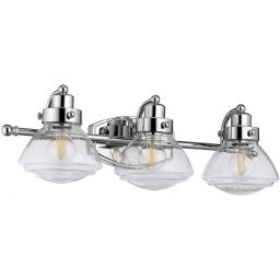 Quintiesse Scholar kinkiet 3x60 W polerowany chrom-przezroczysty QN-SCHOLAR3