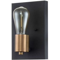 Quintiesse Silas kinkiet 1x60 W postarzany cynk/stary mosiądz QN-SILAS1-DZ