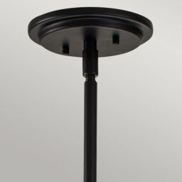 Quintiesse Somerset lampa wisząca 1x60 W czarna-przezroczysta QN-SOMERSET-P-C-BK