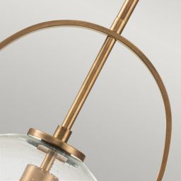 Quintiesse Somerset lampa wisząca 1x60 W stary mosiądz-przezroczysta QN-SOMERSET-P-C-HB