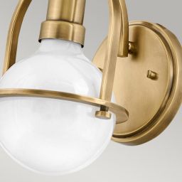 Quintiesse Somerset kinkiet 1x60 W stary mosiądz-mleczny QN-SOMERSET1-HB