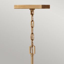 Quintiesse Stinson lampa wisząca 4x60 W czarna-postarzany mosiądz QN-STINSON-4P-M-DBR