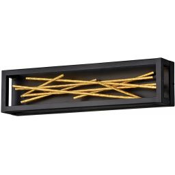 Quintiesse Styx kinkiet 1x14 W czarny-złoty QN-STYX-LED-W-BG