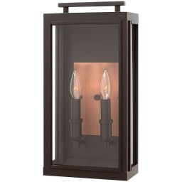 Quintiesse Sutcliffe kinkiet zewnętrzny 2x60 W miedź/olejowany brąz QN-SUTCLIFFE-M-OZ