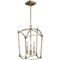 Quintiesse Thayer lampa wisząca 3x40 W antyczne złoto QN-THAYER-3P-ADB