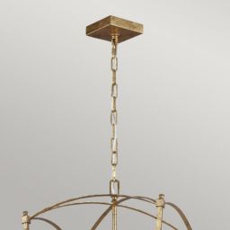 Quintiesse Thayer lampa wisząca 4x40 W antyczne złoto QN-THAYER-4P-ADB