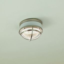 Quintiesse Tollis lampa podsufitowa 2x40 W biała-szczotkowany nikiel  QN-TOLLIS-F-BN