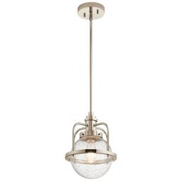 Quintiesse Triocent lampa wisząca 1x60 W przezroczysta-polerowany nikiel QN-TRIOCENT-P-PN
