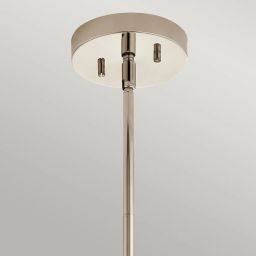 Quintiesse Triocent lampa wisząca 1x60 W przezroczysta-polerowany nikiel QN-TRIOCENT-P-PN
