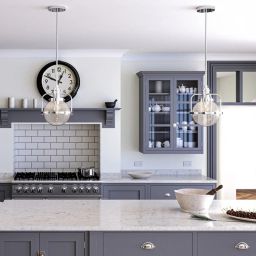 Quintiesse Triocent lampa wisząca 1x60 W przezroczysta-polerowany nikiel QN-TRIOCENT-P-PN