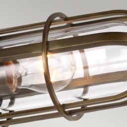 Quintiesse Urban Restoration lampa podsufitowa 3x60 W antyczny ciemny mosiądz-przezroczysta QN-URBANREST-3SF