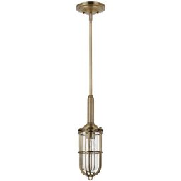 Quintiesse Urban Restoration lampa wisząca 1x60 W antyczny ciemny mosiądz-przezroczysta QN-URBANREST-MP