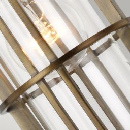 Quintiesse Urban Restoration lampa wisząca 1x60 W antyczny ciemny mosiądz-przezroczysta QN-URBANREST-MP