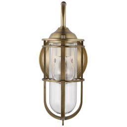 Quintiesse Urban Restoration kinkiet 1x60 W antyczny ciemny mosiądz-przezroczysty QN-URBANREST1