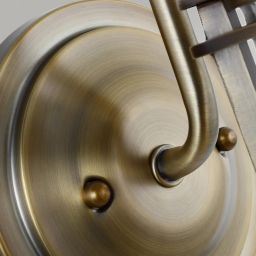 Quintiesse Urban Restoration kinkiet 1x60 W antyczny ciemny mosiądz-przezroczysty QN-URBANREST1