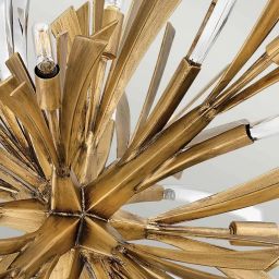 Quintiesse Vida lampa wisząca 13x40 W oksydowane złoto QN-VIDA-13P-L