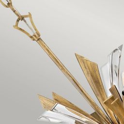 Quintiesse Vida lampa wisząca 13x40 W oksydowane złoto QN-VIDA-13P-L