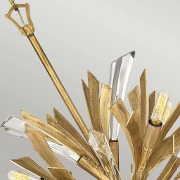 Quintiesse Vida lampa wisząca 13x40 W oksydowane złoto QN-VIDA-13P-S