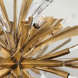 Quintiesse Vida lampa wisząca x40 W oksydowane złoto QN-VIDA-13P-W