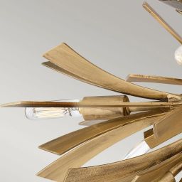 Quintiesse Vida lampa podsufitowa 9x40 W oksydowane złoto QN-VIDA-9F