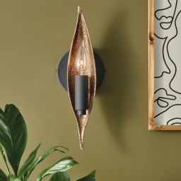 Quintiesse Willow kinkiet 1x40 W ekskluzywne złoto/węglowa czerń QN-WILLOW1-CBK