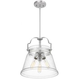 Quintiesse Wimberley lampa wisząca 3x60 W polerowany chrom/przezroczysty QN-WIMBERLEY-P-PC