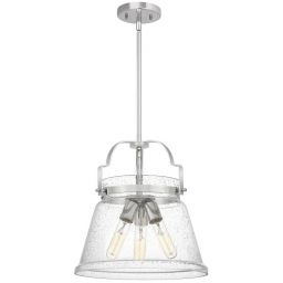 Quintiesse Wimberley lampa wisząca 3x60 W polerowany chrom/przezroczysty QN-WIMBERLEY-P-PC
