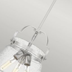 Quintiesse Wimberley lampa wisząca 3x60 W polerowany chrom/przezroczysty QN-WIMBERLEY-P-PC