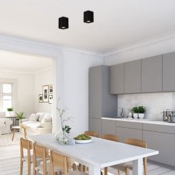 Rabalux Kobald lampa podsufitowa 1x42W czarny mat 2049