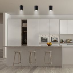 Rabalux Kobald lampa podsufitowa 1x25W czarny mat 2055