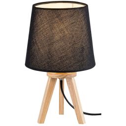 Rabalux Lychee lampa stołowa 1x25W czarny/buk 2069