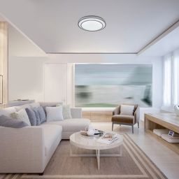 Rabalux Lupita plafon 1x40W LED biały/srebrny 2131