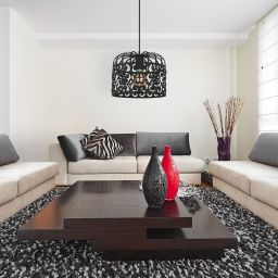 Rabalux Alessandra lampa wisząca 1x60W czarna 2156