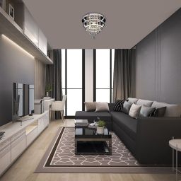 Rabalux Pallas lampa podsufitowa 3x40W+1x32W LED chrom/biały 2237