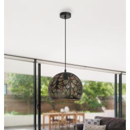 Rabalux Manorca lampa wisząca 1x40W czarna 2276