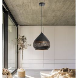 Rabalux Kaia lampa wisząca 1x40W czarna 2278