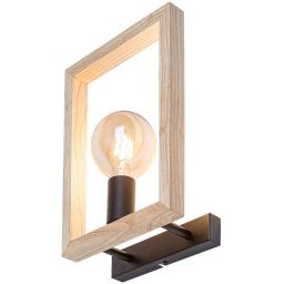 Rabalux Indigo kinkiet 1x40W czarny/buk 2289