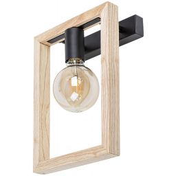 Rabalux Indigo kinkiet 1x40W czarny/buk 2289
